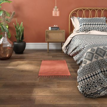 Rug indoor cotton terracotta rectangle 50 x 80cm manoa inspire