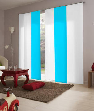 Japanese Blind Panel Plain Turquoise Blue 45x260cm