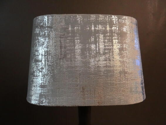 OVAL SHADE GREY-SILVER GLITTER