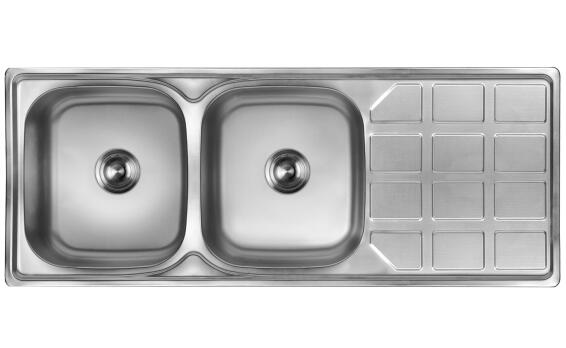 Cam Africa Kitchen Sink Double Bowl Single Drainer Stainless Steel