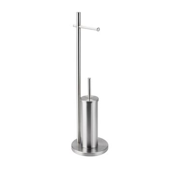 Sensea matte toilet brush and spare paper holder