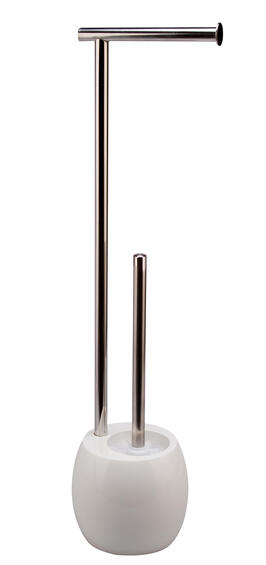 Sensea rondo toilet brush and paper holder white