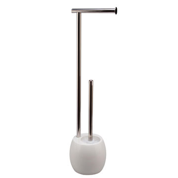 Sensea rondo toilet brush and paper holder white