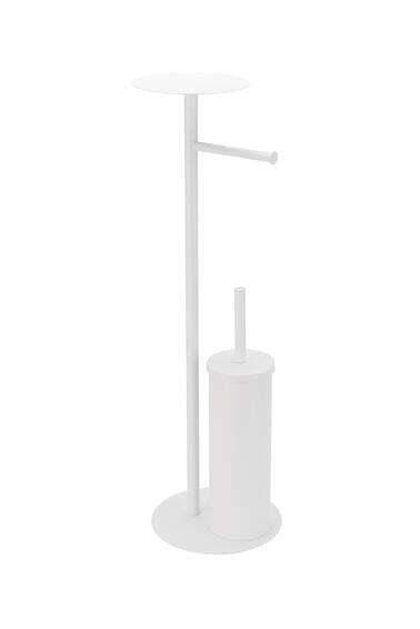 Sensea europa toilet brush and paper holder white