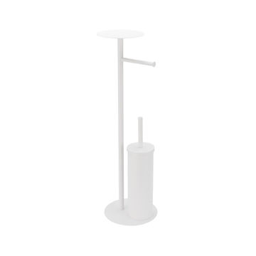 Sensea europa toilet brush and paper holder white