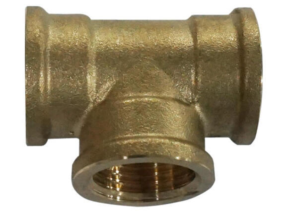 SCREWED CONNECTOR TEE BRASS EQ FF1/2
