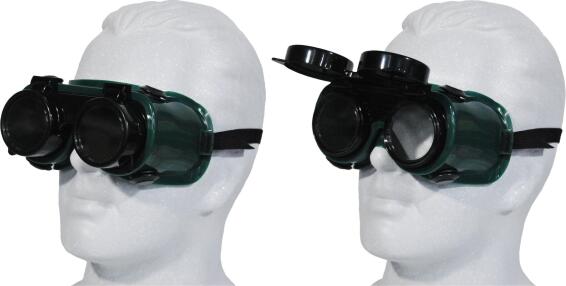GOGGLE WAN WELDING FLIP FRONT GREEN