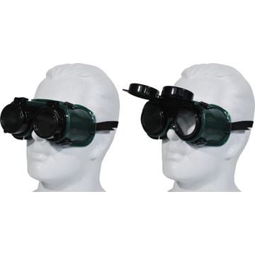 GOGGLE WAN WELDING FLIP FRONT GREEN