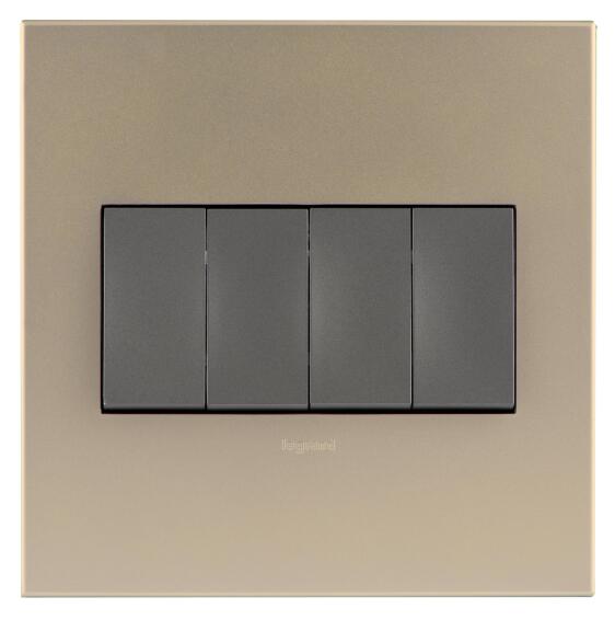 Switch LEGRAND 4 lever 1 way 4x4 champagne