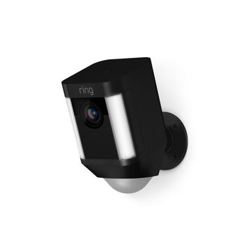 Spotlight camera battery powered black
