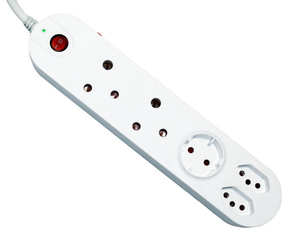Multi-plug with cord 5 way