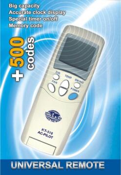 Universal Aircon Remote KT518 Coded