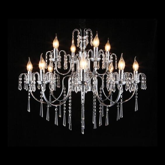 chandelier light 12x E14 elegant crystal 