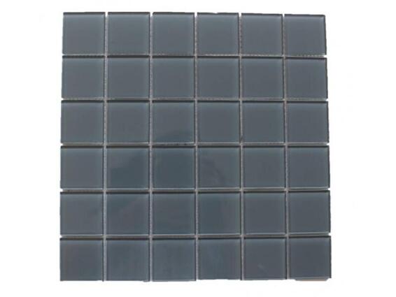Mosaic Glass Tile Charcoal 300x300mm