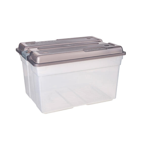56L Clear Storage Box Smokey