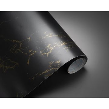 ADHESIVE ROLL MARBL BLACK 2MX45CM
