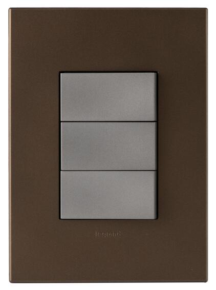 Switch LEGRAND 1 lever 2 way 2x4 dark brown
