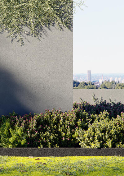 GARDEN EDGING FLAT RUBBER 1 m x 12 cm