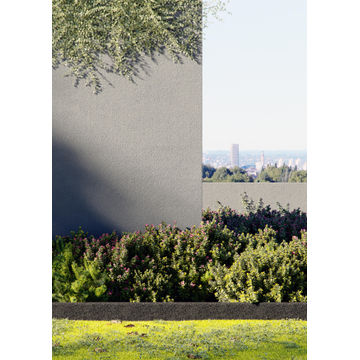 GARDEN EDGING FLAT RUBBER 1 m x 12 cm