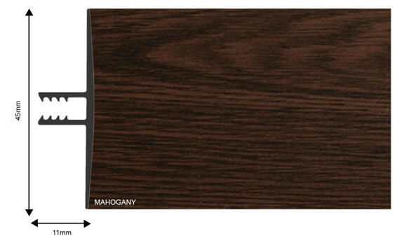 T-Piece Polyplus Mahogany 0.895m