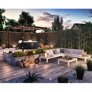 Full Alluminium Pergola Anthracite 300cm x 300cm