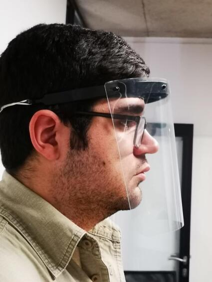 Face shield QUALITOOLS 400 micro industrial