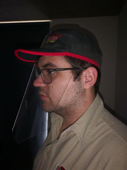 Face shield QUALITOOLS 400 micron for cap
