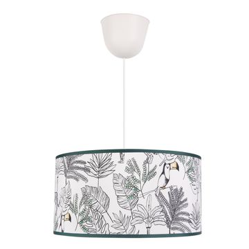 PENDANT LAMP E27X1 D35CM FABRIC WHITE