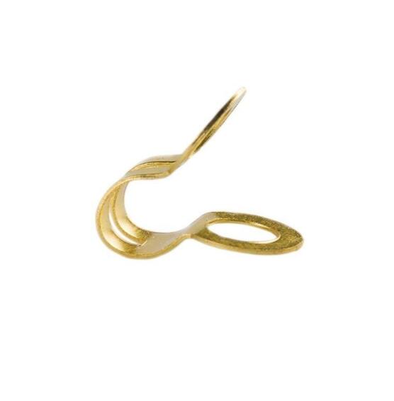 Ball chain attachment brass plated 3.2mm krafft