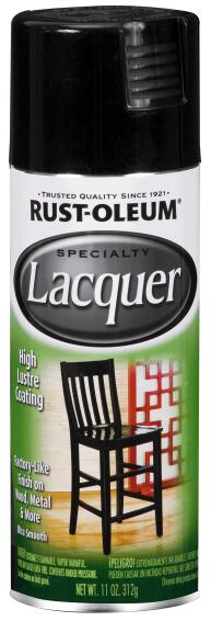 Rust-oleum Spray Paint Lacquer Black 312G
