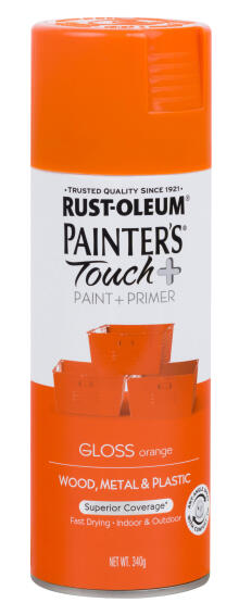 Spray Paint Gloss PAINTERS TOUCH+ Orange 340G