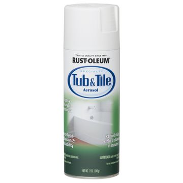Spray paint RUST-OLEUM Specialty Tub & Tile Aerosol White 340g