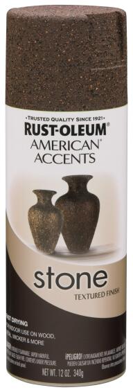 Spray paint RUST-OLEUM American Accents Stone Textured Mineral Brown 340g