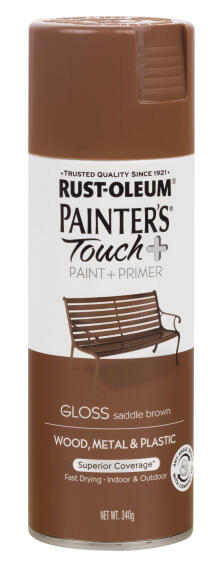 Spray Paint Gloss PAINTERS TOUCH+ Saddle Brown 340G