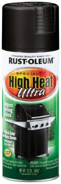 Spray paint RUST-OLEUM High Heat Ultra Semi-Gloss Black 340g