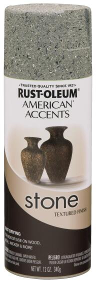 Spray paint RUST-OLEUM American Accents Stone Textured Gray 340g