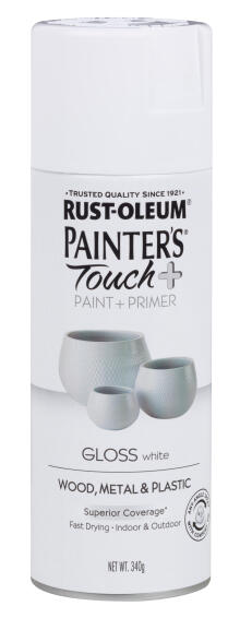 Spray Paint Gloss PAINTERS TOUCH+ White 340G