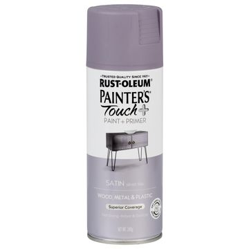 Spray paint RUST-OLEUM Painters Touch+ Satin silver lilac 340g