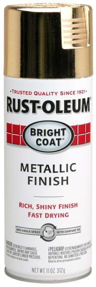 Bright Coat spray paint RUST-OLEUM metalic Gold 312g