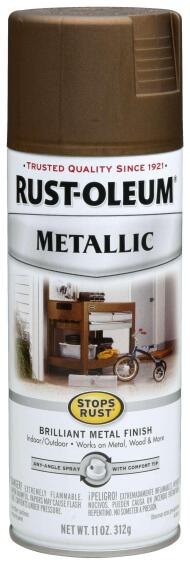 Spray paint RUST-OLEUM Metallic Antique Brass 312g