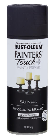 Spray Paint Satin PAINTERS TOUCH + Black 340G