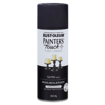 Spray Paint Satin PAINTERS TOUCH + Black 340G