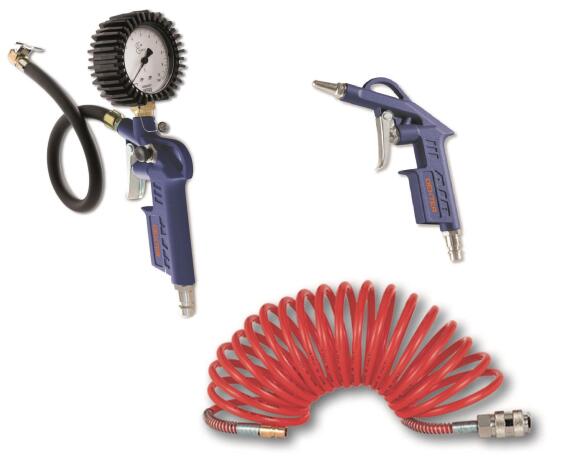 Blowing and inflating gun with spiral hose DEXTER 3m