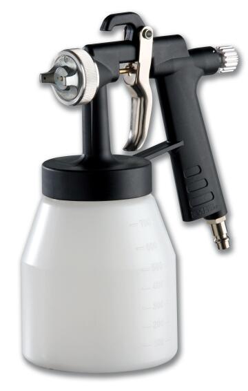 Spray painting gun + cup in plastic