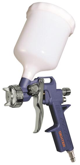 Spray painting gun + cup in plastic DEXTER