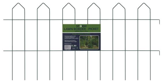 Storm Picket Lawn Fencing Green 1m