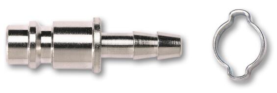 Rapid connector for hose (german profile) + 1 clamp DEXTER diam 8