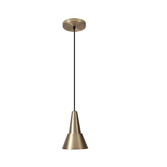 Inspire Metal Pendant Light Matt Brass E27x1 D12cm