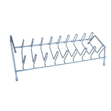 Kitchen Pots Lid Rack Silver Epoxy