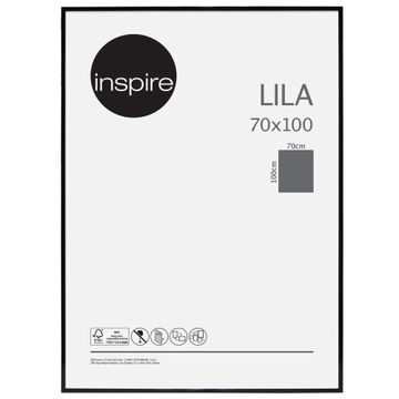 Inspire  lila frame black 70x100cm